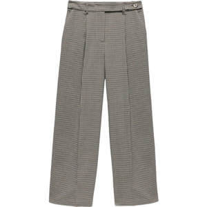 Mint Velvet Neutral Check Side Stripe Trousers